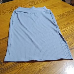 HALARA  Women SKIRT SMALL New Workout Tennis PALE LIGHT BLUE Yoga RIBBED